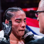 Amanda Serrano Shrugs Off Bloody Eye Injury to Watch Paul vs. Tyson Fight  