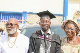 Nollywood Stars Binta Ayo Mogaji and Jibola Dabo Reunite for Son’s Convocation  