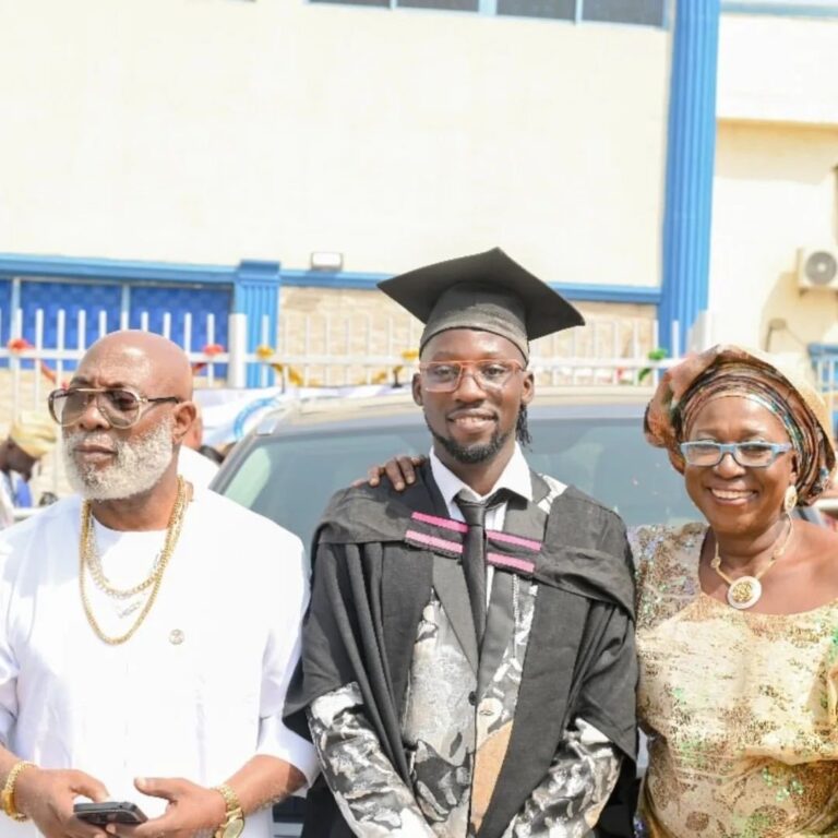 Nollywood Stars Binta Ayo Mogaji and Jibola Dabo Reunite for Son’s Convocation  