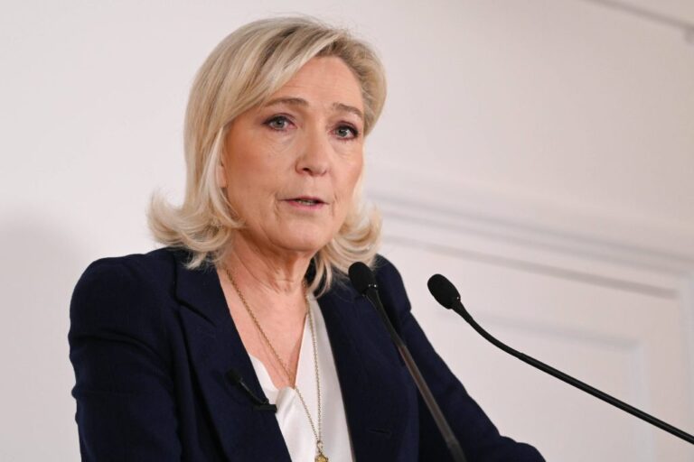 Marine Le Pen Pushes No-Confidence Vote Over French Budget  